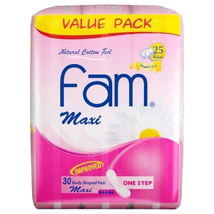 Fam Maxi One Step Without Wings 30 Pads
