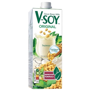 V-Soy Soya Bean Milk Original Uht 1000Ml