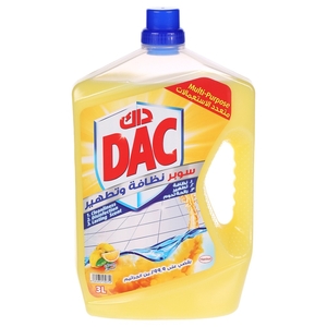 Dac Disinfectant Plus Multipurpose Cleaner Lemon 3L