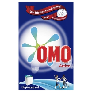 Omo Active Powder Laundry Detergent Top Load 1.5Kg
