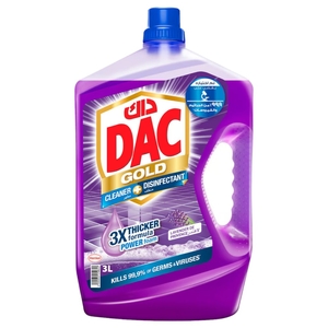 Dac Disinfectant Plus Multi Purpose Cleaner Lavender 3L