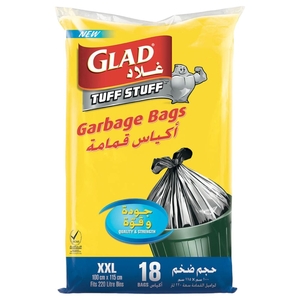 Glad Garbage Bags Xxl 18 Bags