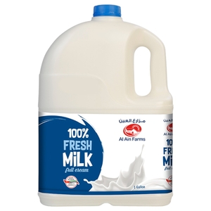 Al Ain Farms Fresh Milk Full Cream Full Fat 4L