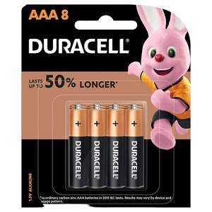 Duracell Copper Black Alkaline Battery Aaa 8 Pieces
