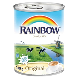 Rainbow Evaporated Fresh Milk 410G