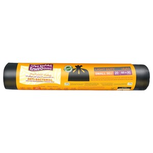 Enviro Garbage Bag 60X90cm Black 20Pcs