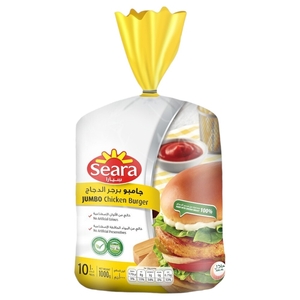 Seara Unbreaded Chicken Burger Jumbo 1000G