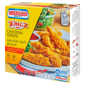 Americana Chicken Zinger Strips Hot & Crunchy 320G