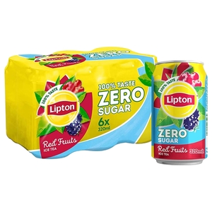 Lipton Ice Tea Red Fruits Zero Sugar 320Ml X 6