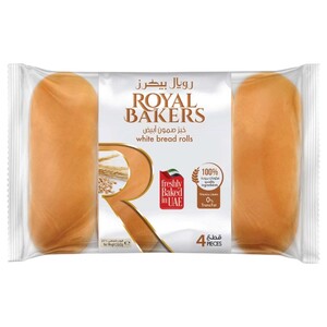 Royal Bakers White Bread Rolls 4 Pieces 260G