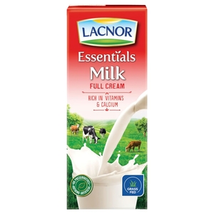 Lacnor Uht Full Cream Milk Tetra 180Ml