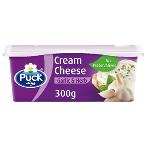 Puck Cream Cheese Garlic & Herb 300G