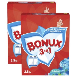 Bonux Powder 3N1 Original 2.5Kg X2
