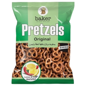 Baker Pretzels Original Lemon & Chili 250G