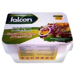 Falcon Microwave Container Multi-Purpose Containers 6 Pieces