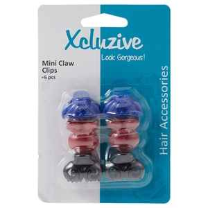 Xcluzive 6 Mini Claw Clips
