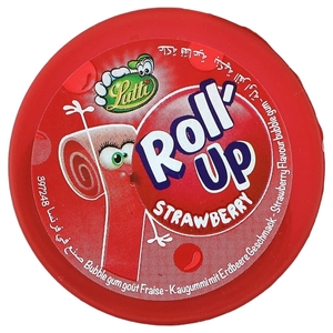 Lutti Gum Roll Up Strawberry 29G