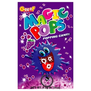 Geeef Magic Pops Popping Candy Grape 5.5G