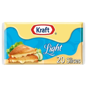 Kraft Cheese Slices Light 20 Pieces