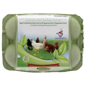 Al Jazira Poultry Farm Organic Eco & Vegetarian Fed Hen Brown Eggs 6Pcs