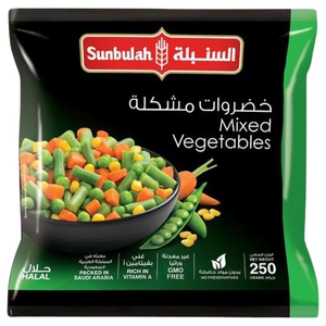 Sunbulah Frozen Mix Vegetables 250G