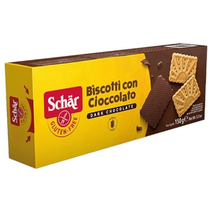 Schär Biscotti Con Cioccolato Dark Chocolate Gluten Free 150G