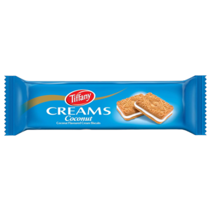 Tiffany Creams Sandwich Biscuit Coconut 90G