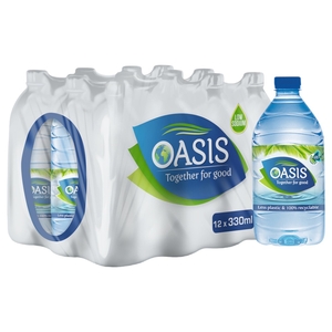 Oasis Mineral Water Low Sodium 330Ml X12