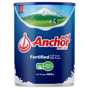 Anchor Full Fat Milk Powder 900G