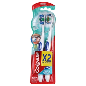 Colgate Whole Mouth Clean Toothbrush 2 Pieces