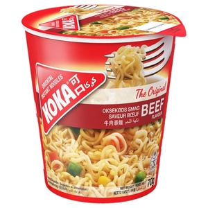 Koka Beef Flavored Noodles Cup 70G