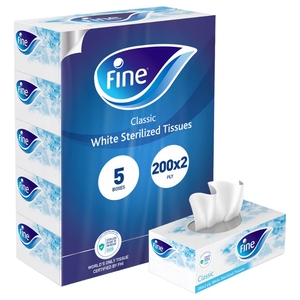 Fine Classic Facial Tissue 2Ply 200Pcs X 5