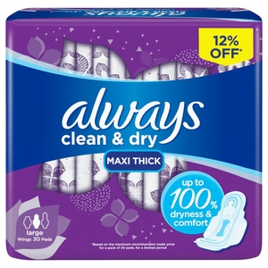 Always Thick Large Plus 30 Pads