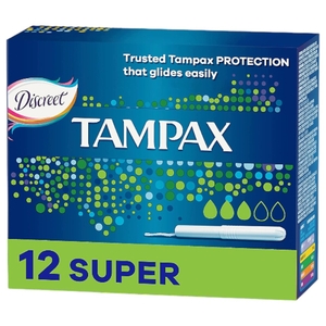 Tampax Super With Applicator (12 Pieces)