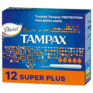 Tampax Super Plus With Applicator (12 Pieces)