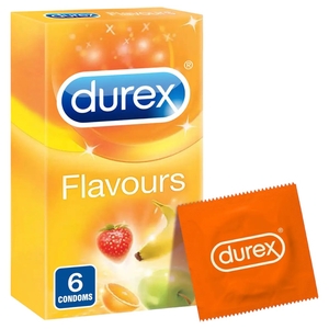 Durex Condoms Colored & Flavored 6 Pieces