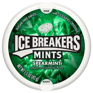Ice Breakers Candy Mints Spearmint Sugar Free 42G