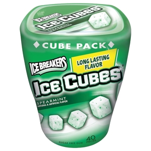 Ice Breakers Ice Cubes Spearmint Sugar Free 40 Pieces