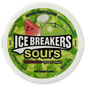 Ice Breakers Sours Watermelon Green Apple 42G