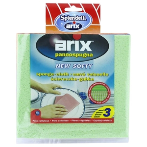 Arix New Softy Natural Cellulose Sponge Cloth 10 Pieces