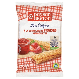 Paysan Breton Strawberry Rolls 6Pcs 180G