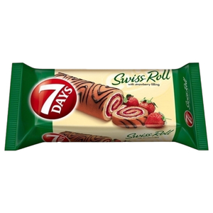 7 Days Mini Swiss Roll Strawberry Filled 20G
