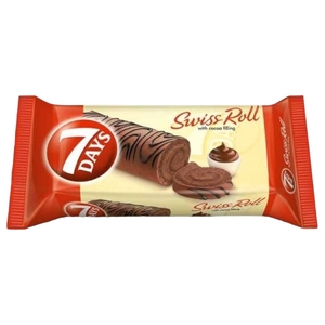 7 Days Swiss Roll Cocoa Filled 25G
