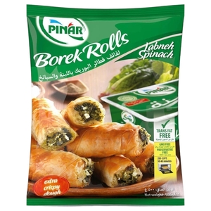 Pinar Bork Rolls Labneh Spinach 500G