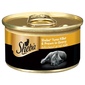 Sheba Cat Food Tuna & Prawn In Seafood 85G