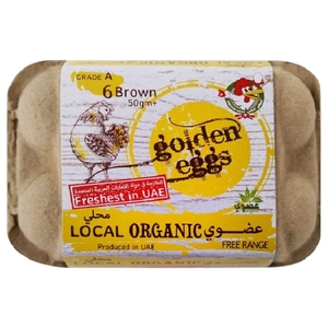 Golden Eggs Organic Free Range Eggs 6Pcs