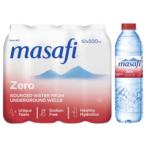 Masafi Zero Sodium Mineral Water 500Ml X12