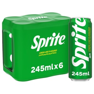Sprite Carbonated Drink 245Ml X6