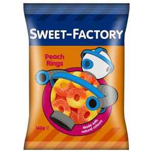 Sweet Factory Peach Rings 160G
