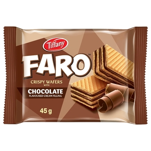 Tiffany Faro Crispy Wafer With Chocolate 45G